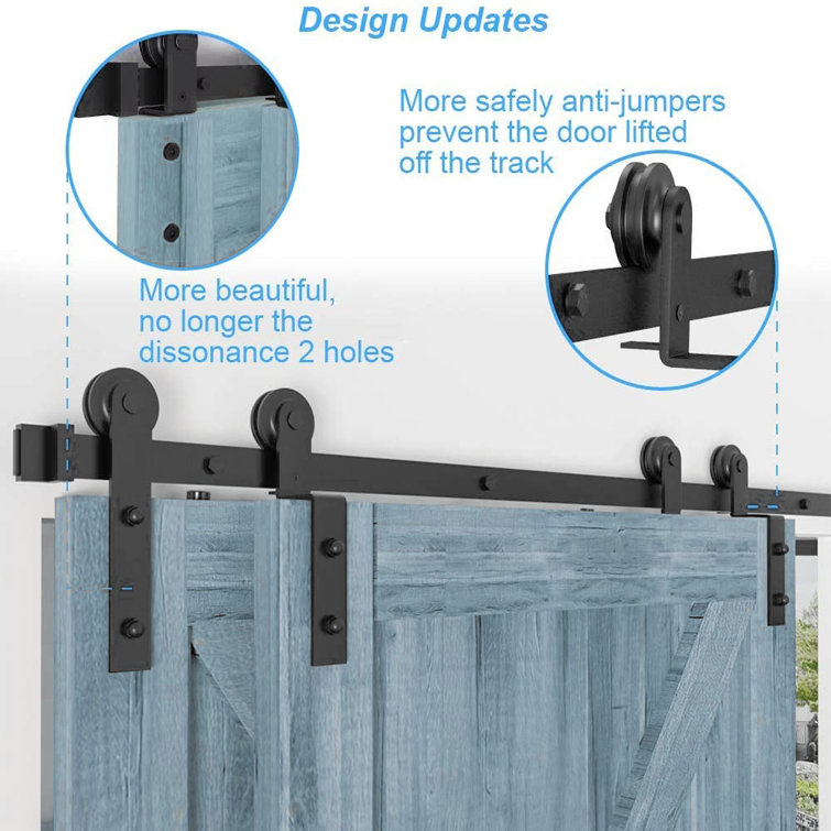 Watchmen Sliding Standard Single Double Door Barn Door Hardware Kit & Reviews Wayfair